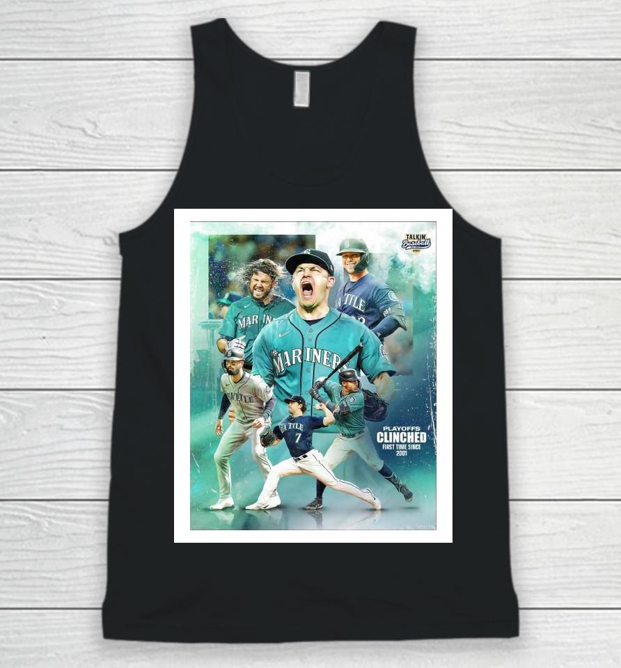 Seattle Mariners Playoff Clinched First Time Since 2001 Unisex Tank Top