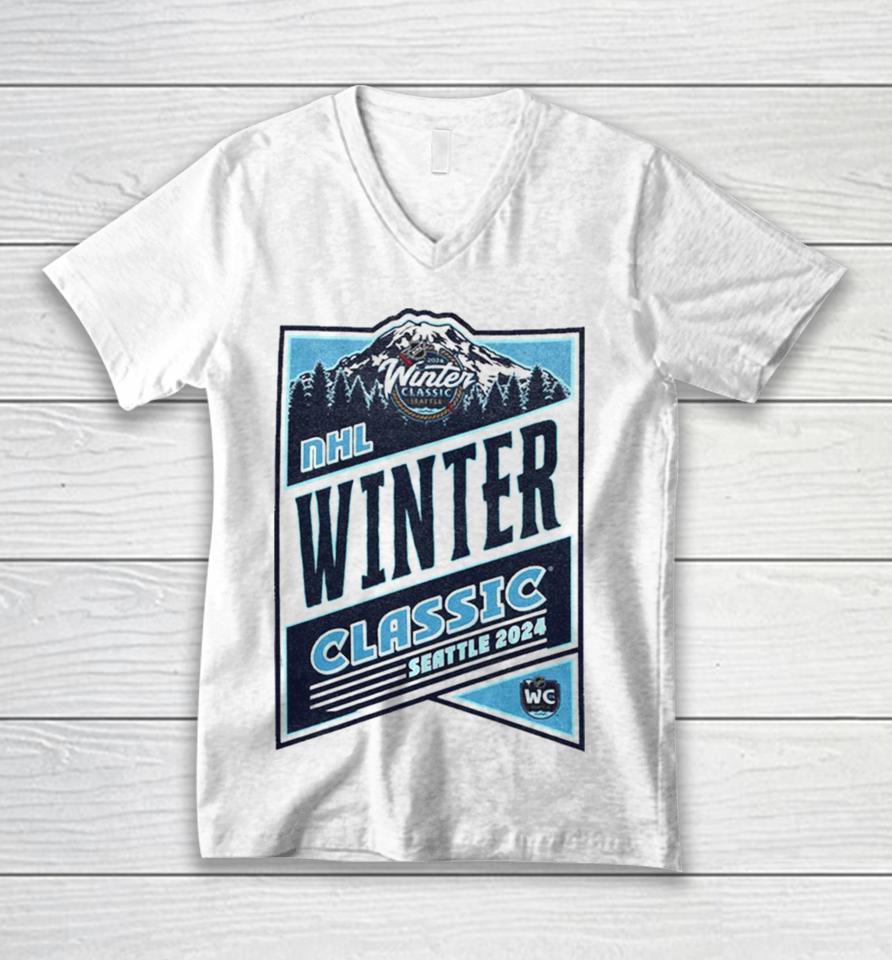 Seattle Nhl 2024 Winter Classic Regional ’47 Franklin Unisex V-Neck T-Shirt