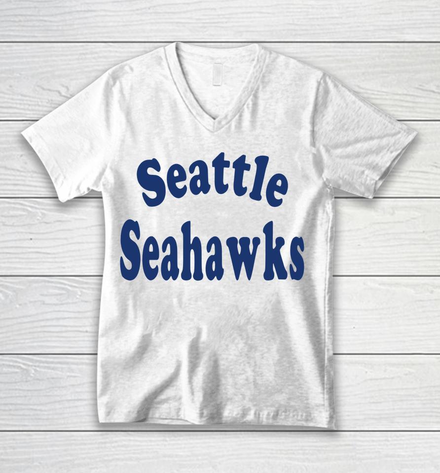Seattle Seahawk Unisex V-Neck T-Shirt