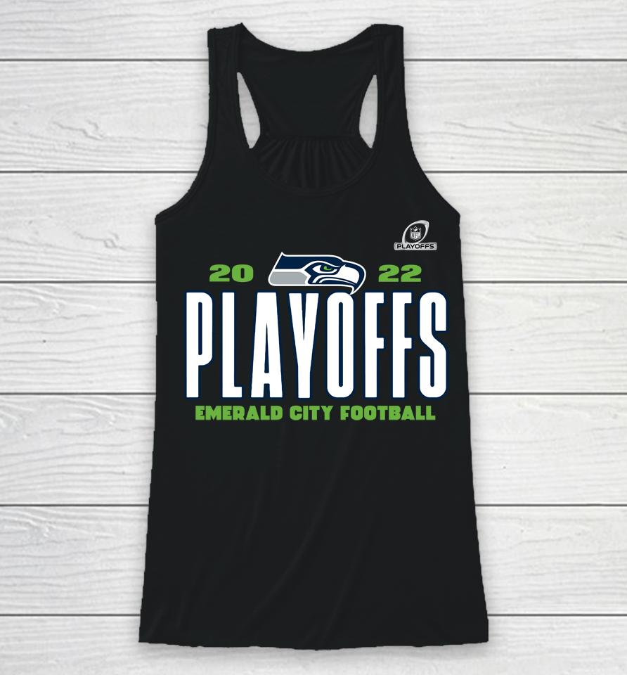 Seattle Seahawks Fanatics Branded 2022 Nfl Playoffs Our Time Racerback Tank