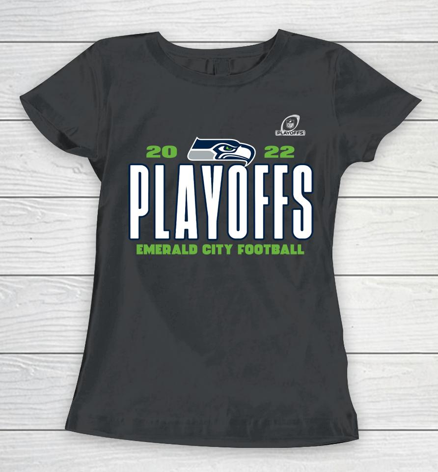 Seattle Seahawks Fanatics Branded 2022 Nfl Playoffs Our Time Women T-Shirt