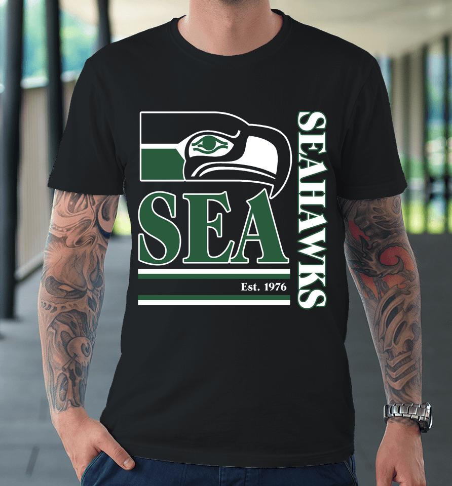 Seattle Seahawks Fanatics Branded Wordmark Logo Premium T-Shirt