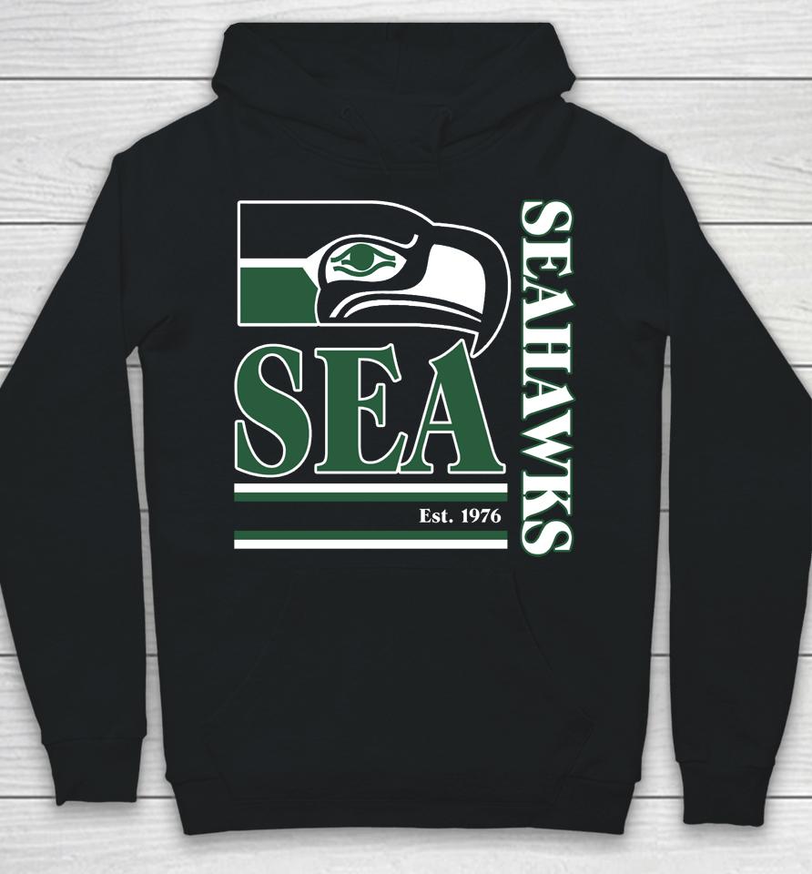 Seattle Seahawks Fanatics Branded Wordmark Logo Hoodie