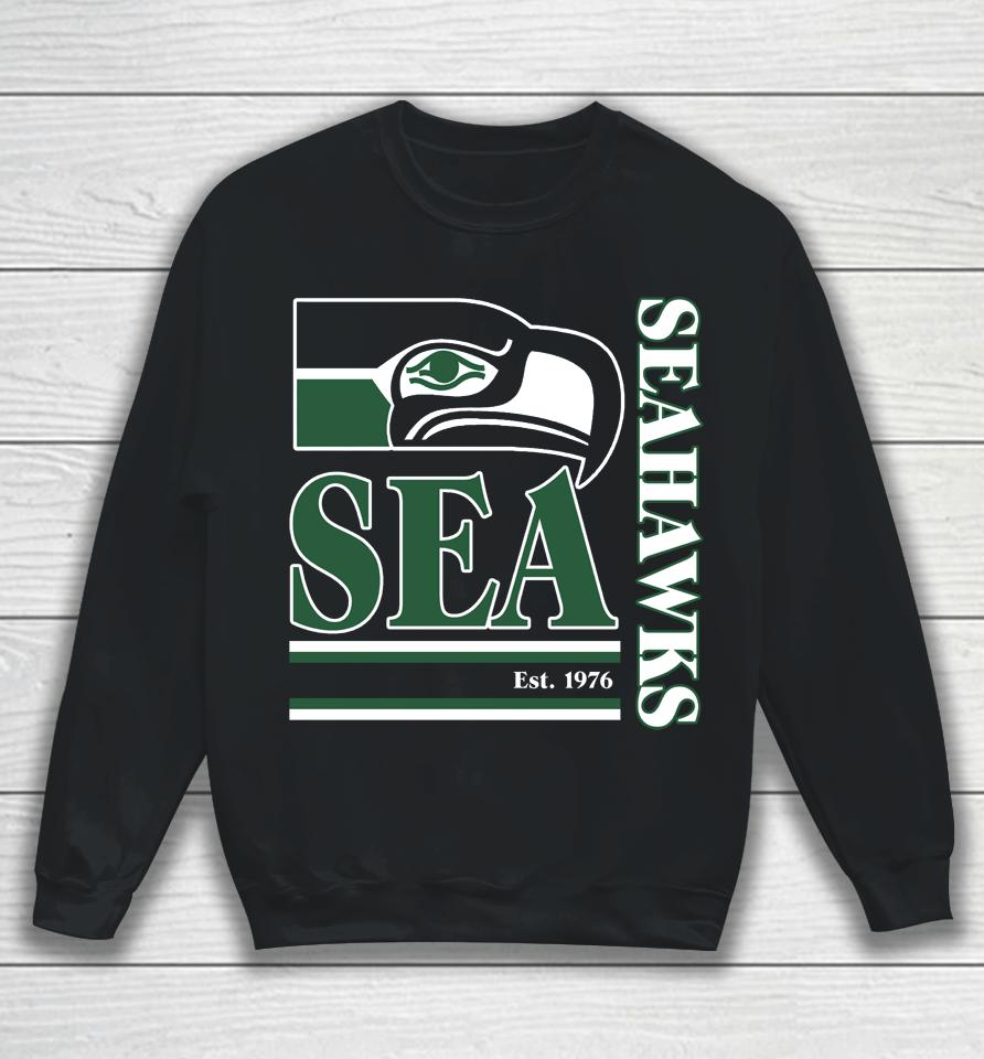 Seattle Seahawks Fanatics Branded Wordmark Logo Sweatshirt