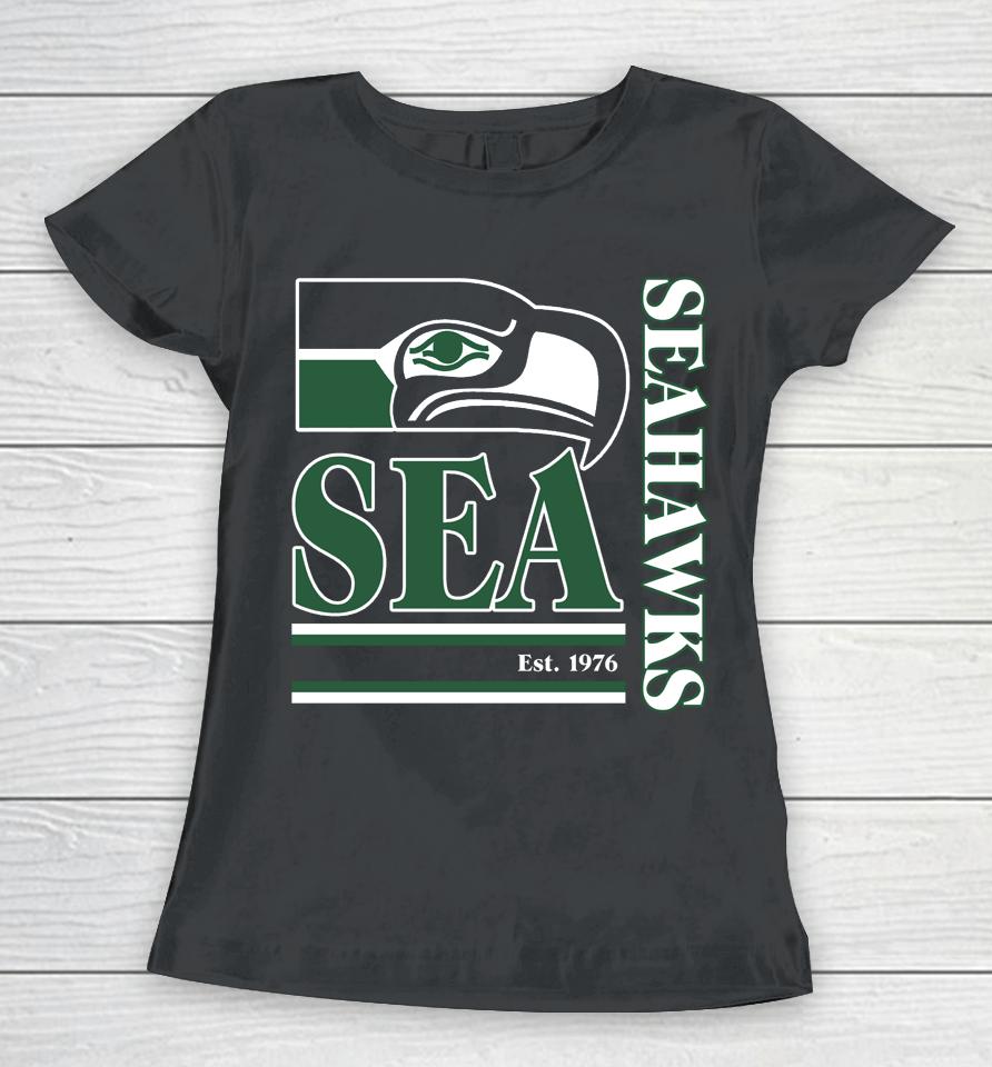 Seattle Seahawks Fanatics Branded Wordmark Logo Women T-Shirt