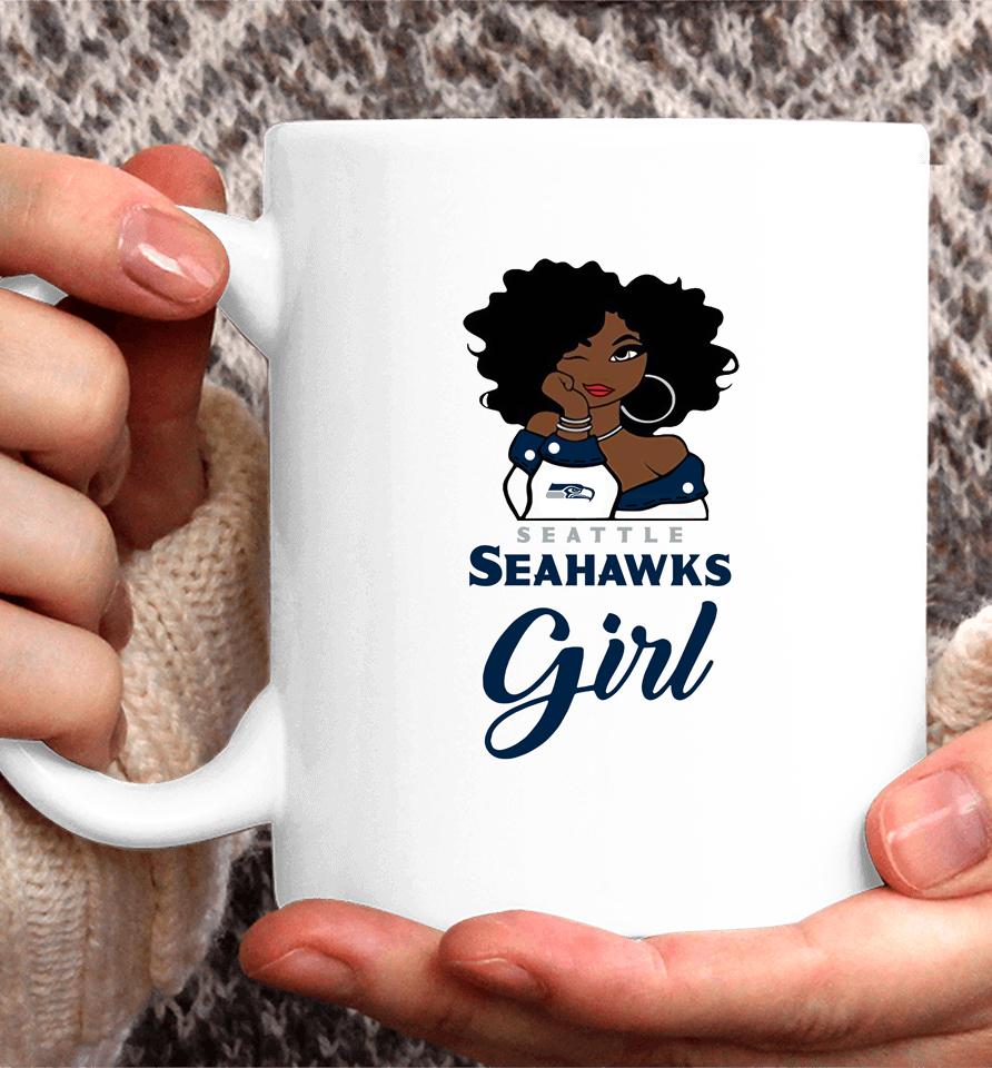 Seattle Seahawks Girl Nfl Coffee Mug