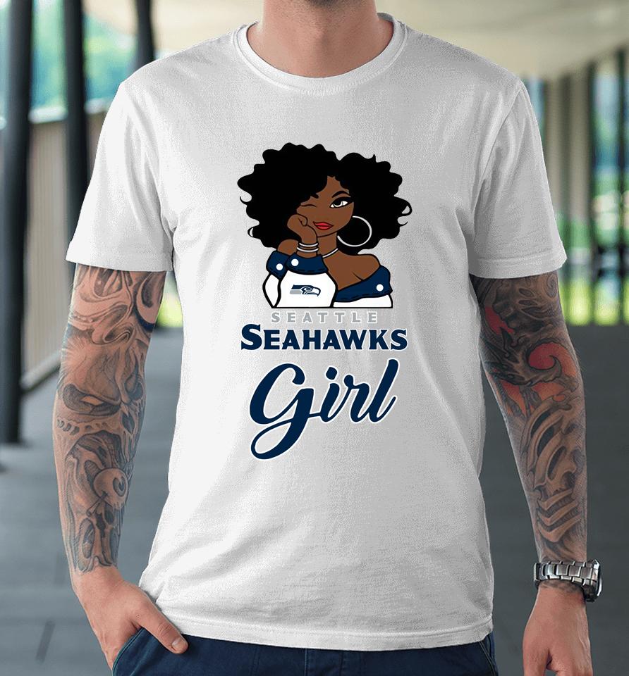 Seattle Seahawks Girl Nfl Premium T-Shirt