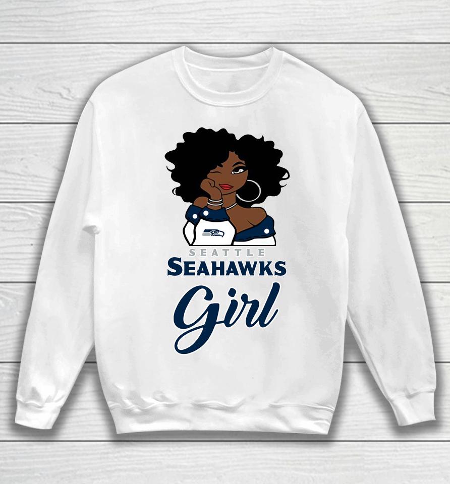 Seattle Seahawks Girl Nfl Sweatshirt