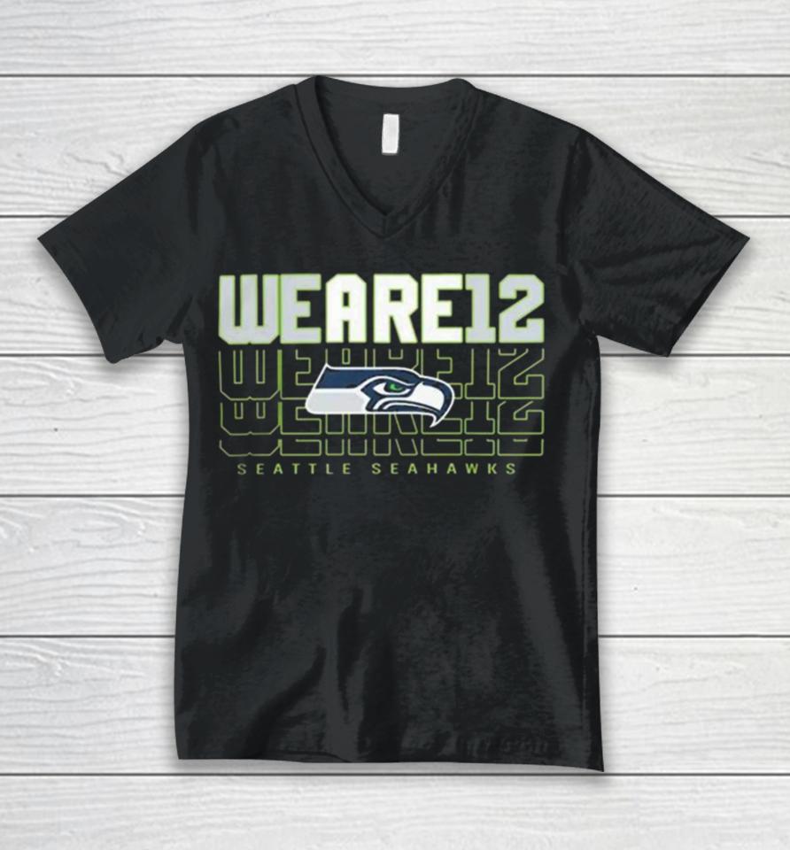 Seattle Seahawks Hometown Grafik We Are 12 Unisex V-Neck T-Shirt