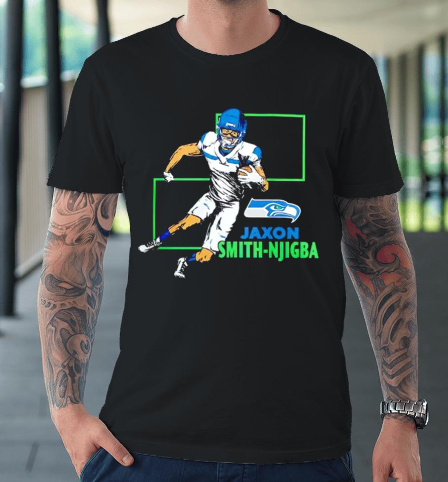Seattle Seahawks Jaxon Smith Njigba Vintage Premium T-Shirt
