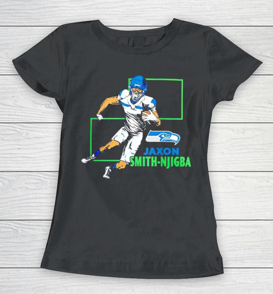 Seattle Seahawks Jaxon Smith Njigba Vintage Women T-Shirt