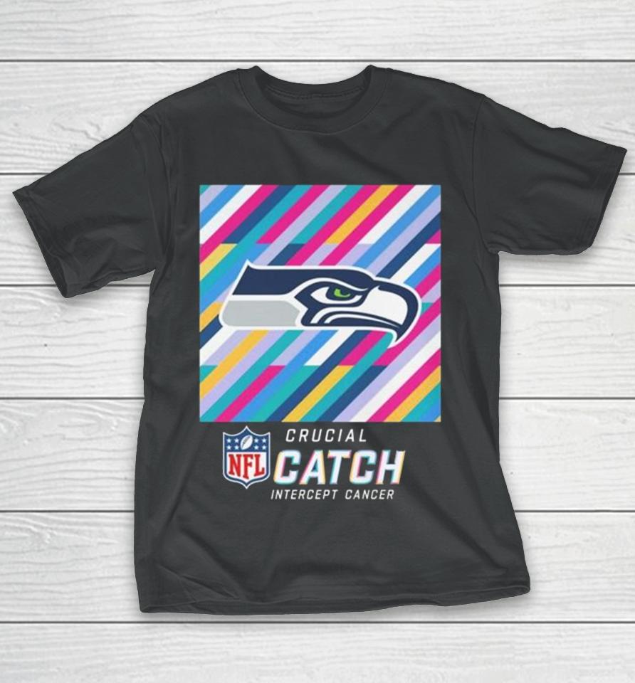 Seattle Seahawks Nfl Crucial Catch Intercept Cancer T-Shirt