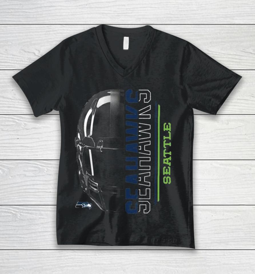Seattle Seahawks Starter Half Helmet Logo 2024 Unisex V-Neck T-Shirt