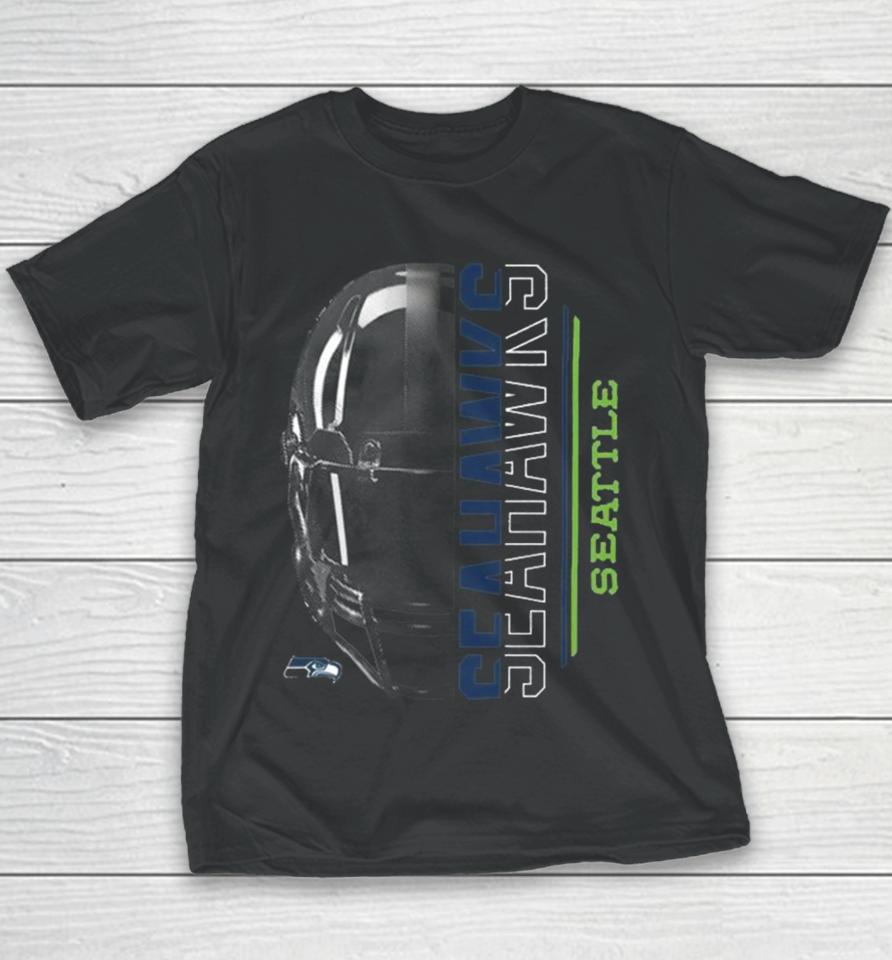 Seattle Seahawks Starter Half Helmet Logo 2024 Youth T-Shirt