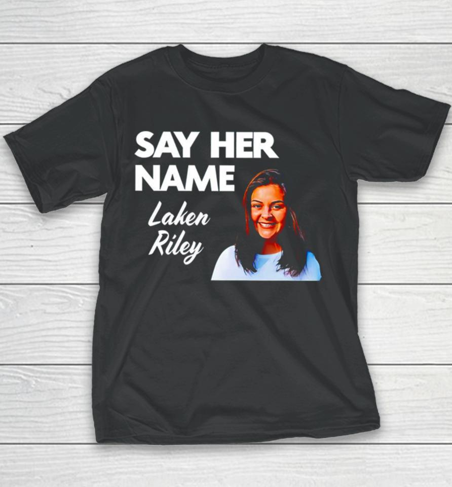 Sebastian Gorka Say Her Name Laken Riley Youth T-Shirt