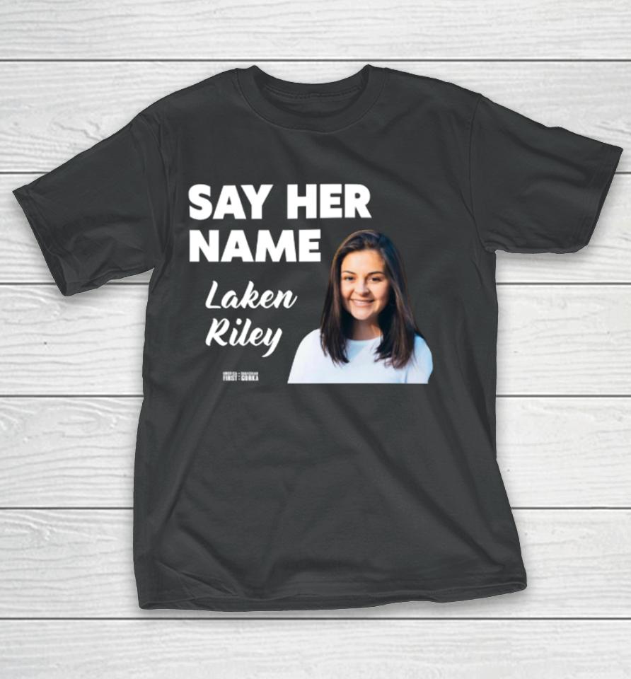 Sebastian Gorka Store Say Her Name Laken Riley T-Shirt