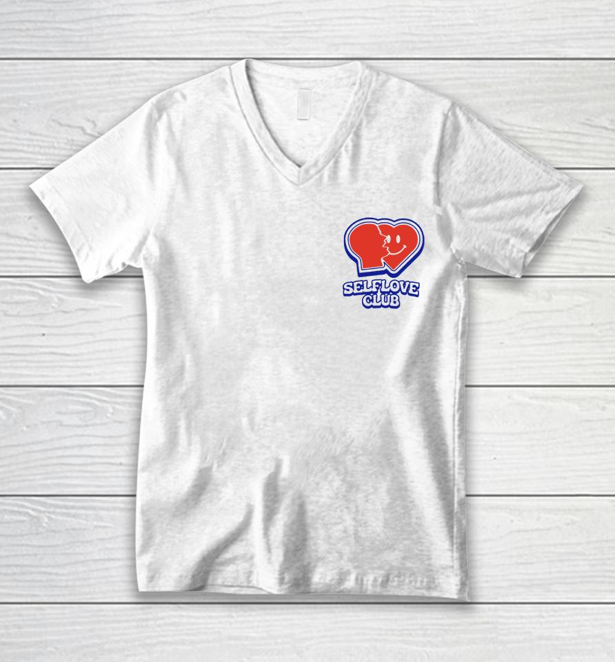 Seek Discomfort Merch Cloud Self Love Club Unisex V-Neck T-Shirt