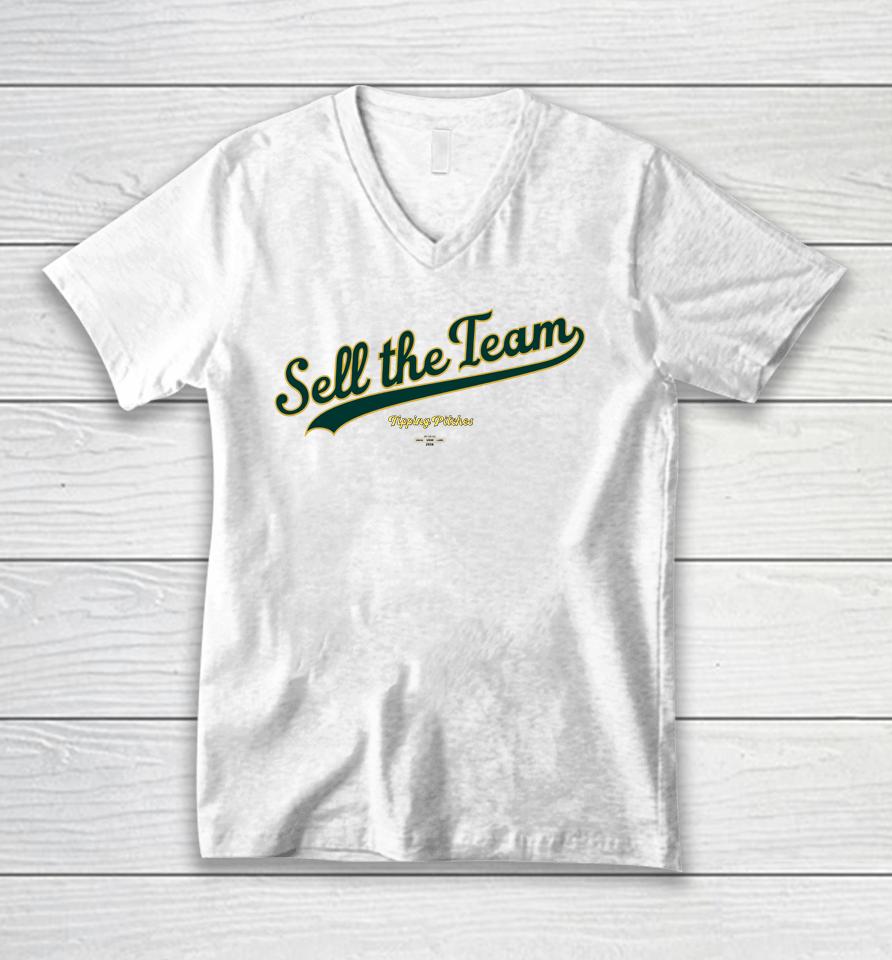 Sell The Team Tipping Pitches Unisex V-Neck T-Shirt