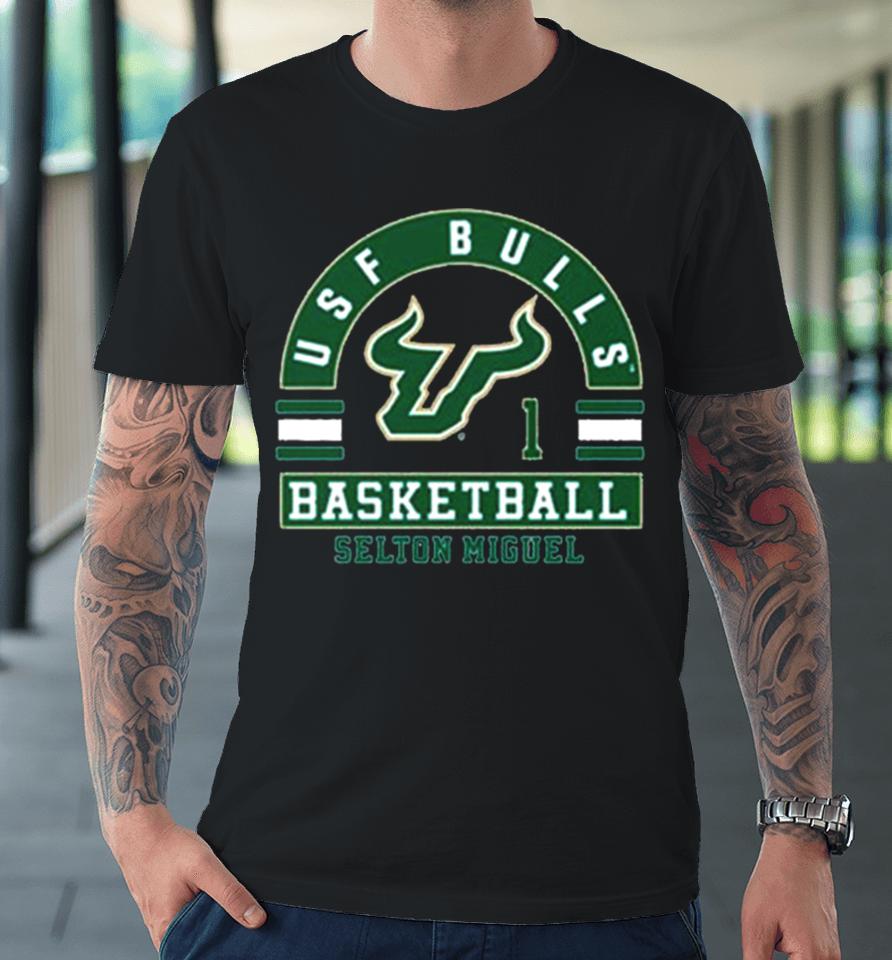 Selton Miguel Usf 2024 Ncaa Men’s Basketball Premium T-Shirt