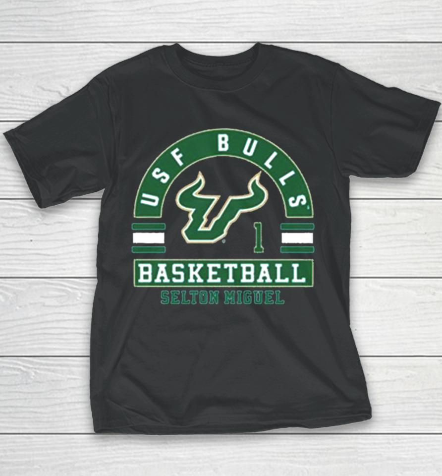 Selton Miguel Usf 2024 Ncaa Men’s Basketball Youth T-Shirt