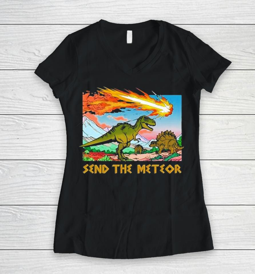 Send The Meteor Women V-Neck T-Shirt