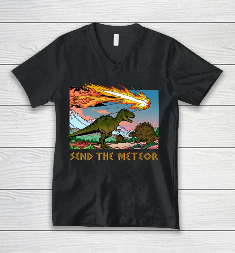 Send The Meteor Unisex V-Neck T-Shirt