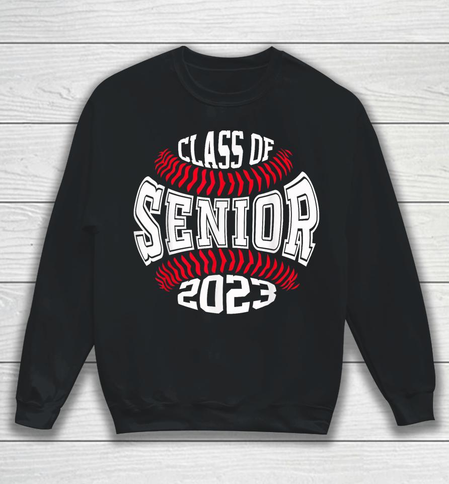 Senior 2023 Baseball Player Class Of 2023 Graduate Mom Boys Sweatshirt