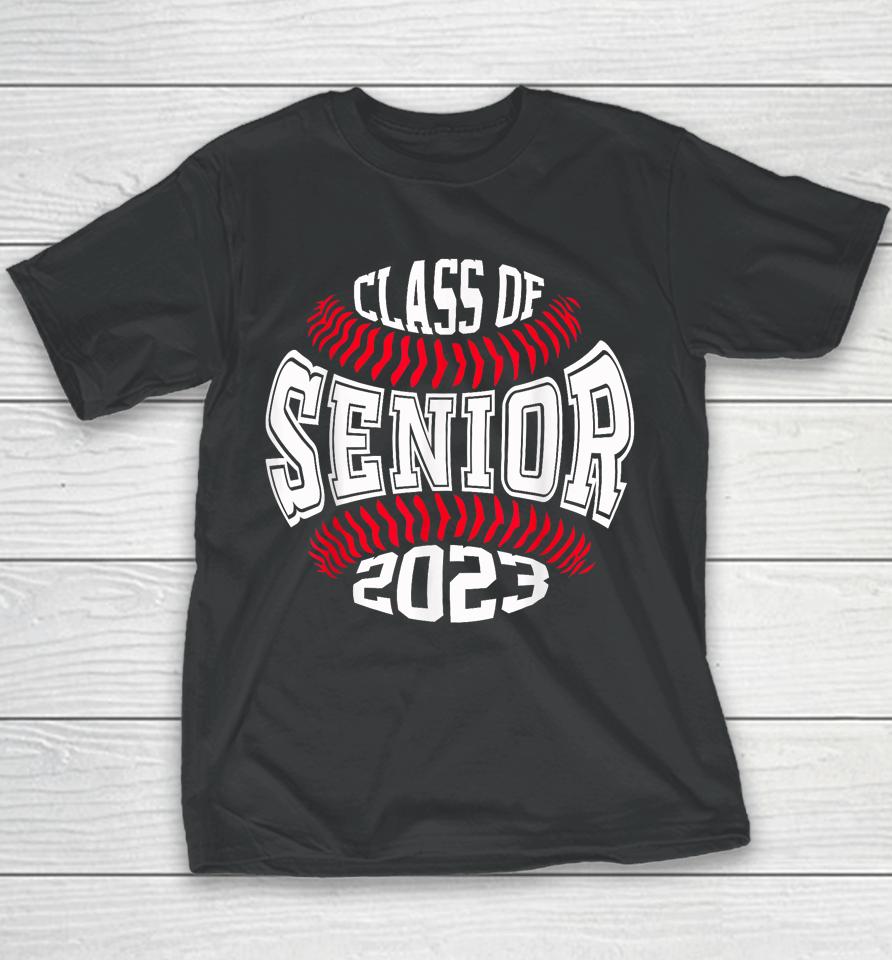 Senior 2023 Baseball Player Class Of 2023 Graduate Mom Boys Youth T-Shirt