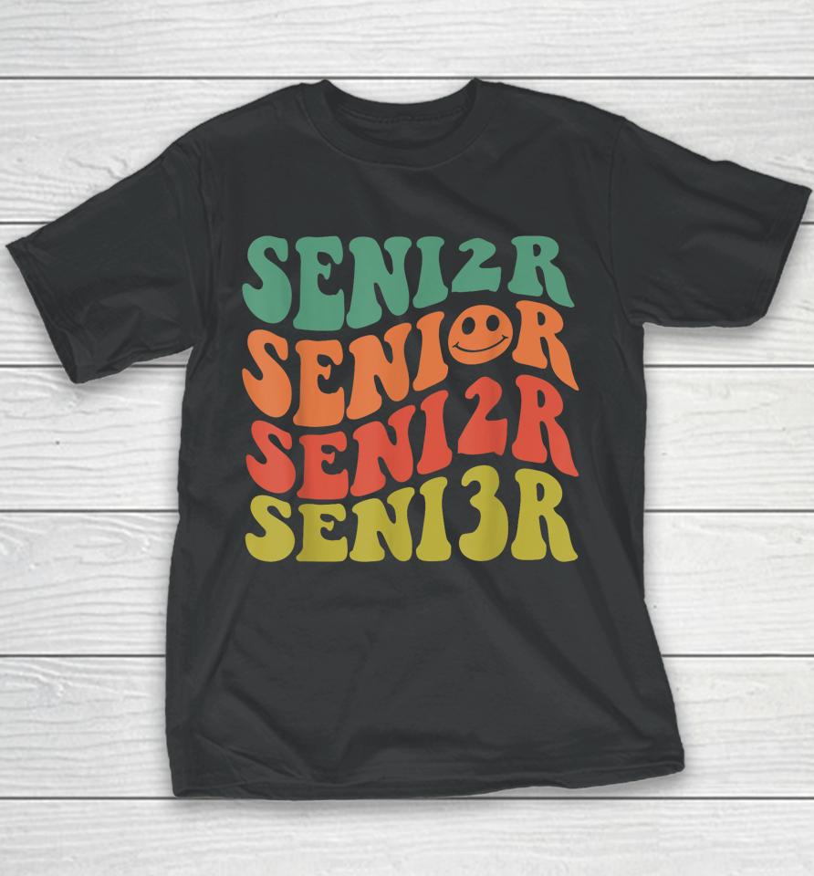 Senior 2023 Class Of 2023 Retro Groovy Seniors Graduation 23 Youth T-Shirt