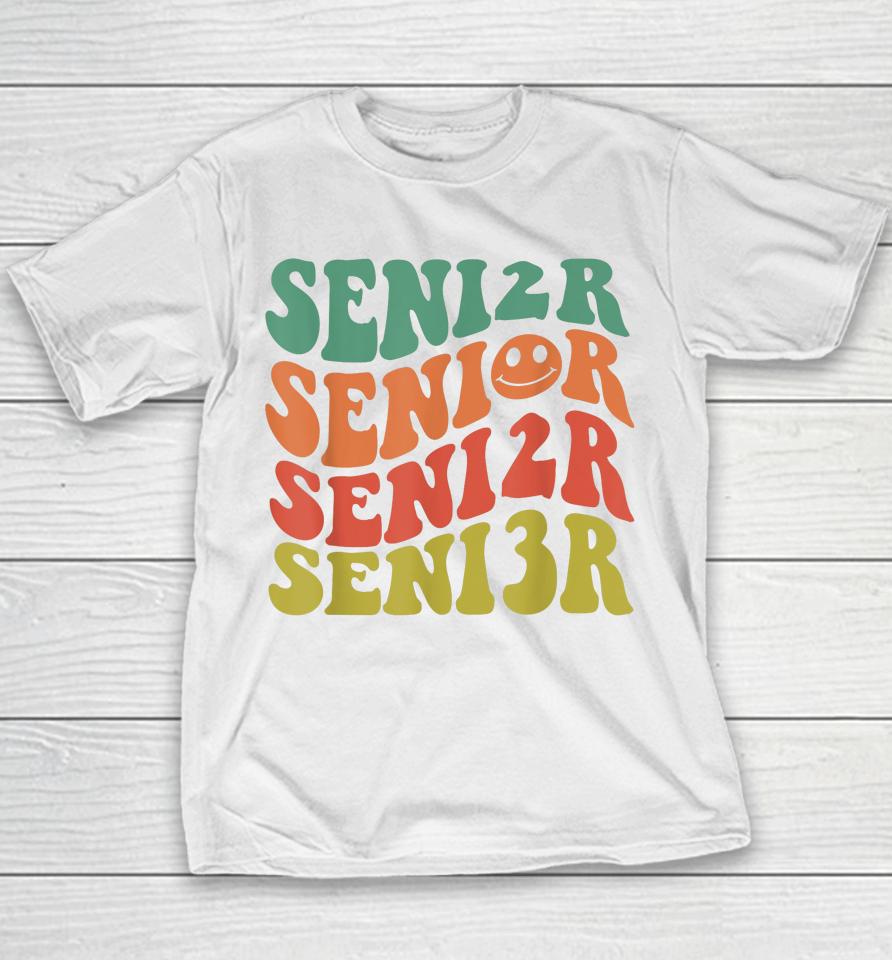 Senior 2023 Class Of 2023 Retro Groovy Seniors Graduation 23 Youth T-Shirt
