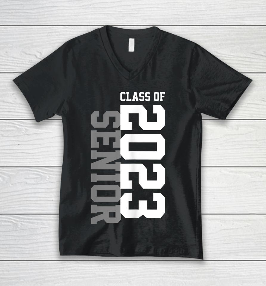 Senior 2023 Senior 23 Senior Class Of 2023 Graduation Done Unisex V-Neck T-Shirt