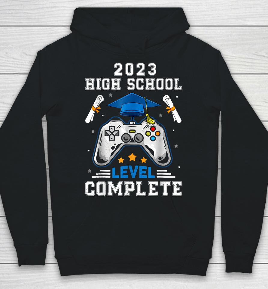 Senior Gamer 2023 High School Level Complete 2023 Grad Boys Hoodie