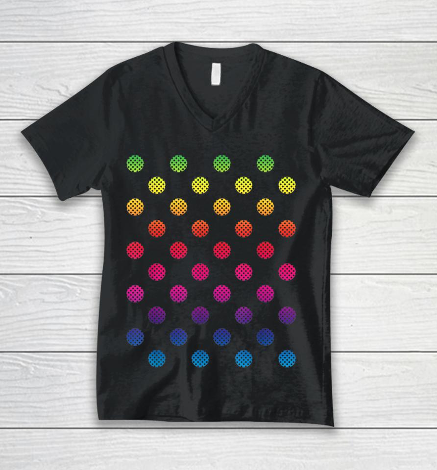 September 15Th Dot Day Multicolor Rainbow Polka Dot Unisex V-Neck T-Shirt