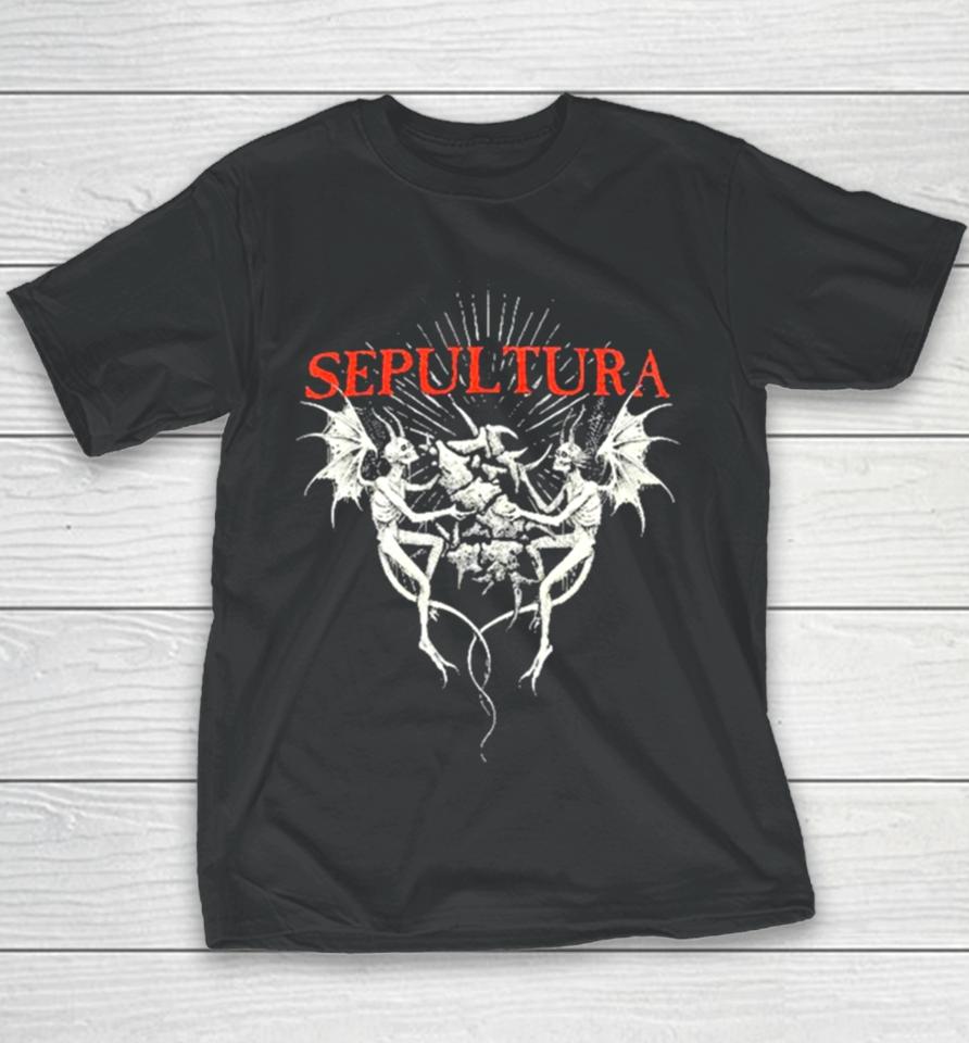 Sepultura 40Th Anniversary Sepultura Mmxxiii Youth T-Shirt