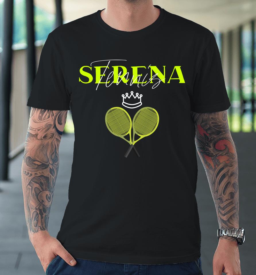 Serena Tennis Queen Goat Premium T-Shirt