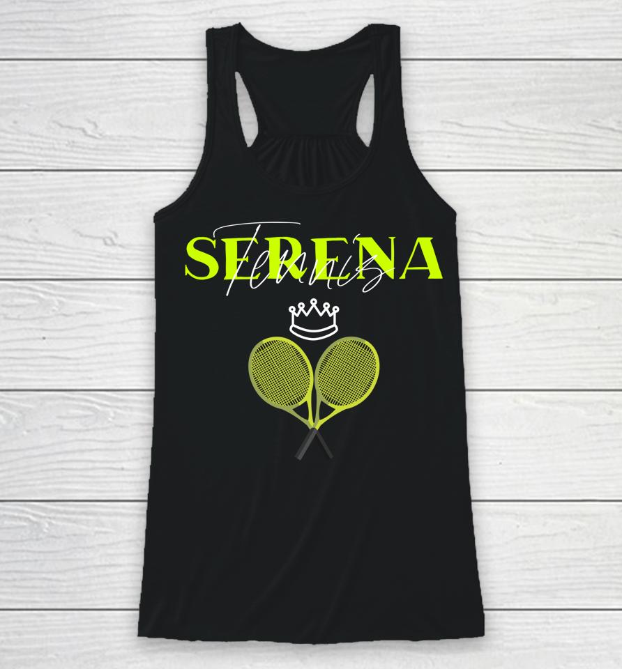 Serena Tennis Queen Goat Racerback Tank
