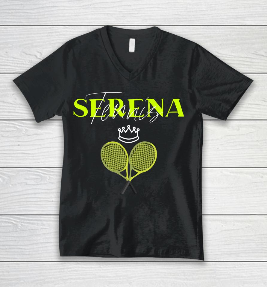 Serena Tennis Queen Goat Unisex V-Neck T-Shirt