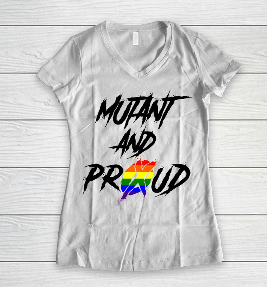 Sergetowers80 Store Mutant And Proud Women V-Neck T-Shirt