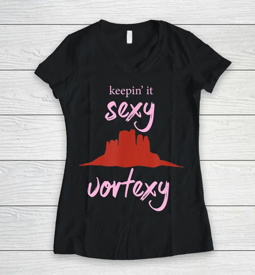 Sexy Vortexy Women V-Neck T-Shirt