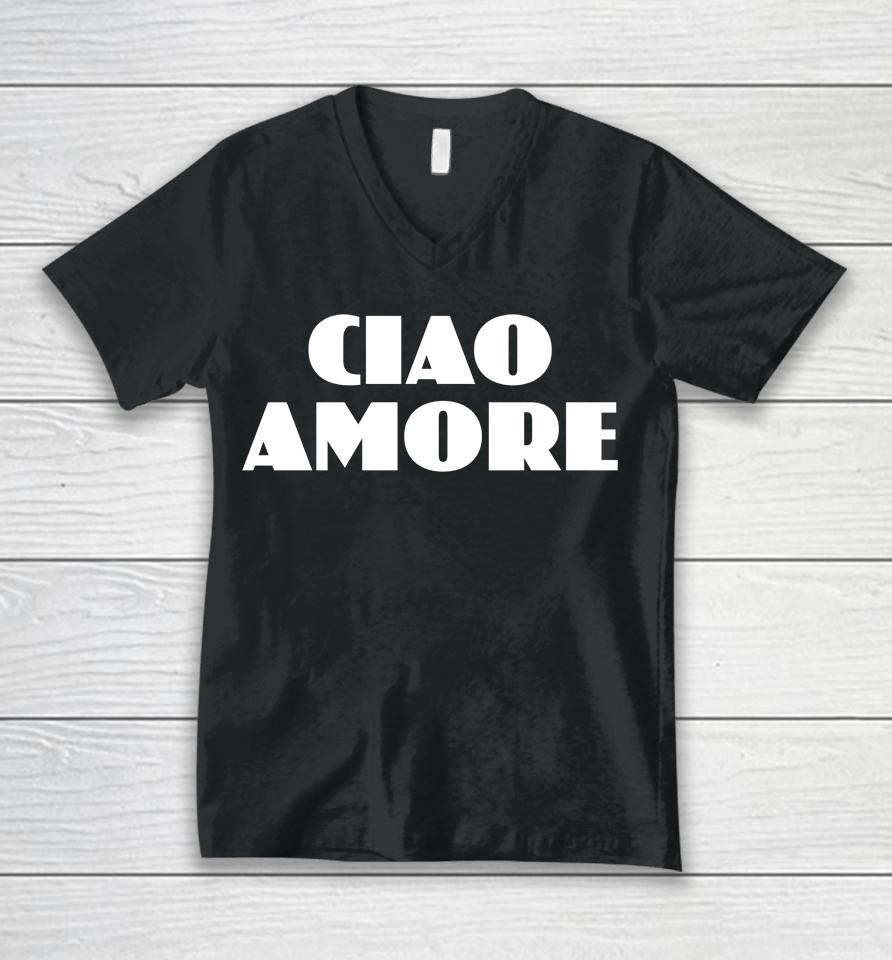 Sezane Ciao Amore Unisex V-Neck T-Shirt