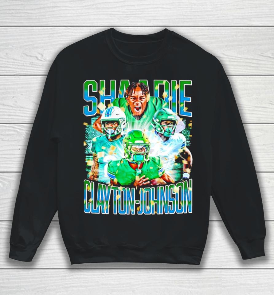 Shaadie Clayton Johnson Tulane Green Wave Graphics Poster Sweatshirt
