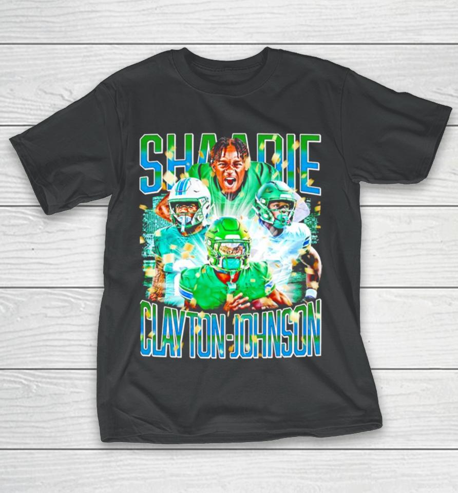 Shaadie Clayton Johnson Tulane Green Wave Graphics Poster T-Shirt