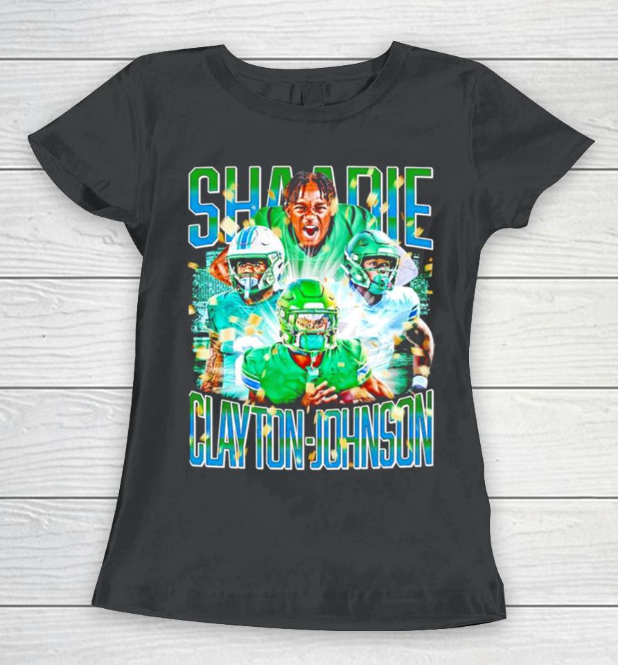 Shaadie Clayton Johnson Tulane Green Wave Graphics Poster Women T-Shirt