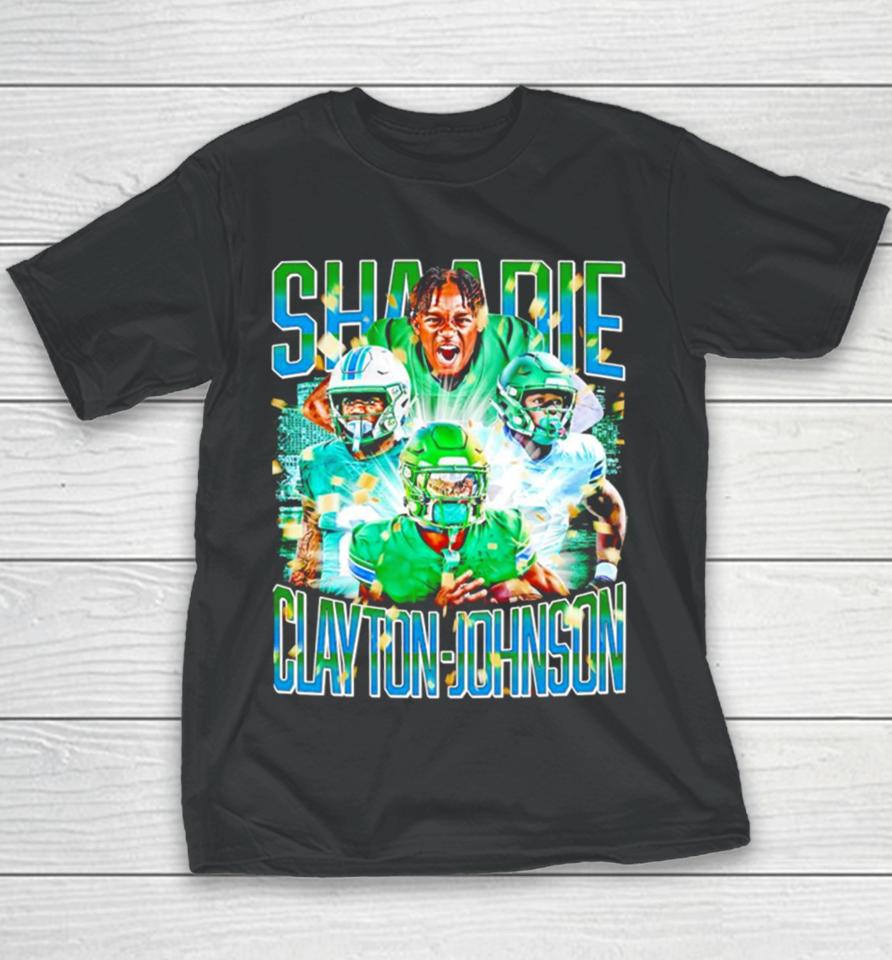 Shaadie Clayton Johnson Tulane Green Wave Graphics Poster Youth T-Shirt