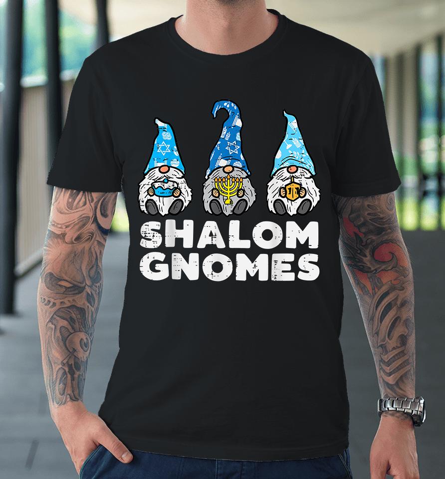 Shalom Gnomes Hanukkah Pajamas Chanukah Premium T-Shirt