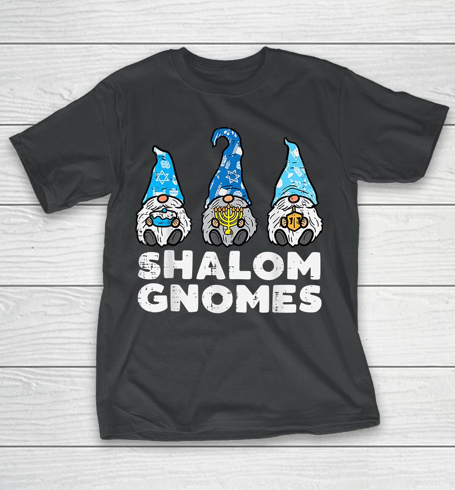 Shalom Gnomes Hanukkah Pajamas Chanukah T-Shirt