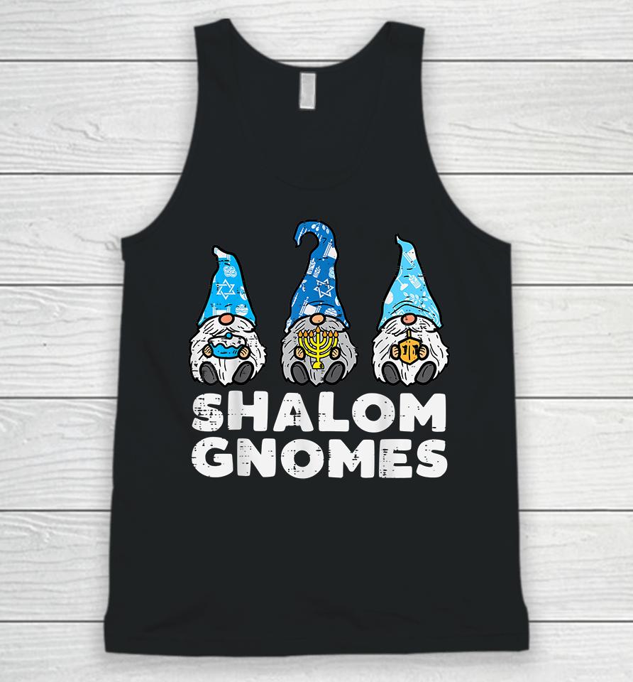 Shalom Gnomes Hanukkah Pajamas Chanukah Unisex Tank Top