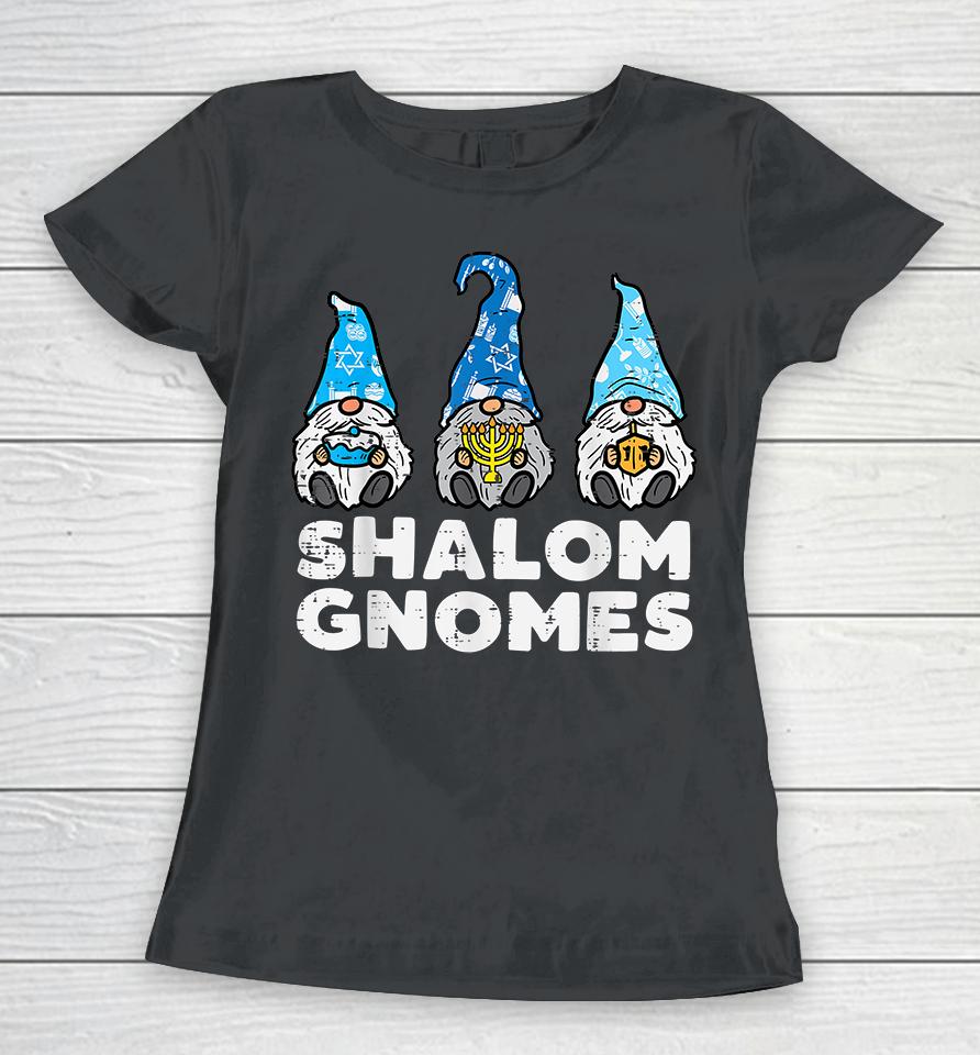 Shalom Gnomes Hanukkah Pajamas Chanukah Women T-Shirt
