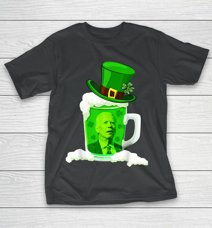 Shamrock Draft Beer Joe Biden St Patrick's Day T-Shirt