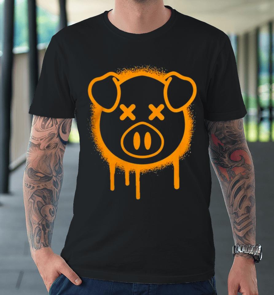 Shane Dawson Merch Spray Paint Pig Brown Premium T-Shirt